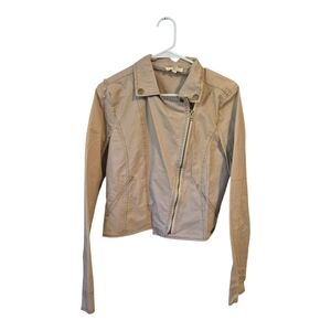 Hem & Thread Beige Utility Jacket Large